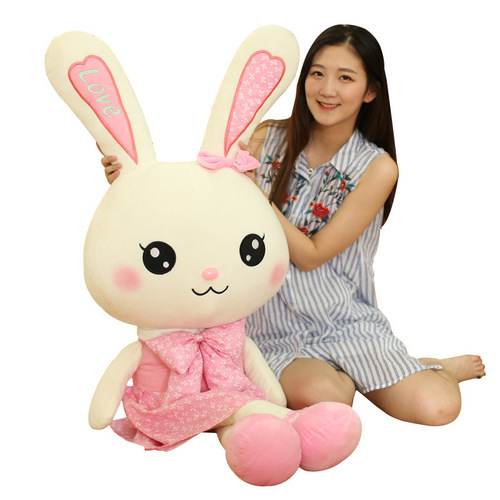 Genuine Skirt Rabbit Doll Plush Toy White Rabbit Doll Pillow Rag Doll Children Girls Gifts