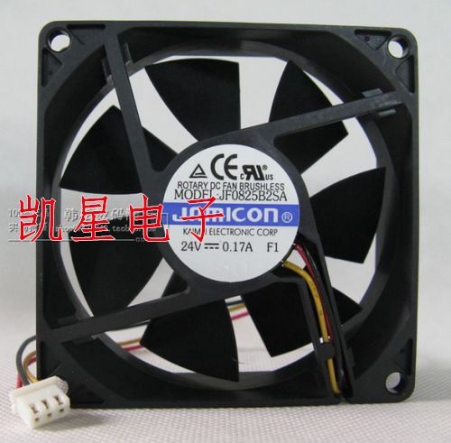 原装凯美 8025 JF0825B2SA 双滚珠DC24V 0.17A 直流散热风扇