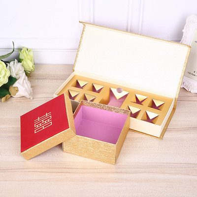 customized Luxury gold color personality Candy Carton golden quality Candy customized wholesale Manufactor Direct selling Candy box