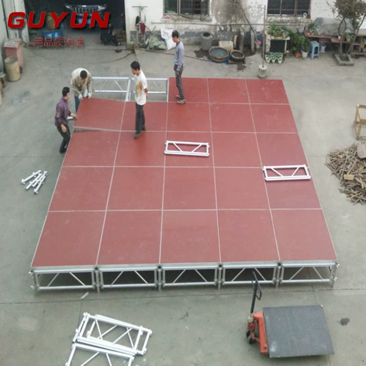 Custom wedding activity stage aluminum alloy folding mobile stage school performance lifting runway runway manufacturer supply