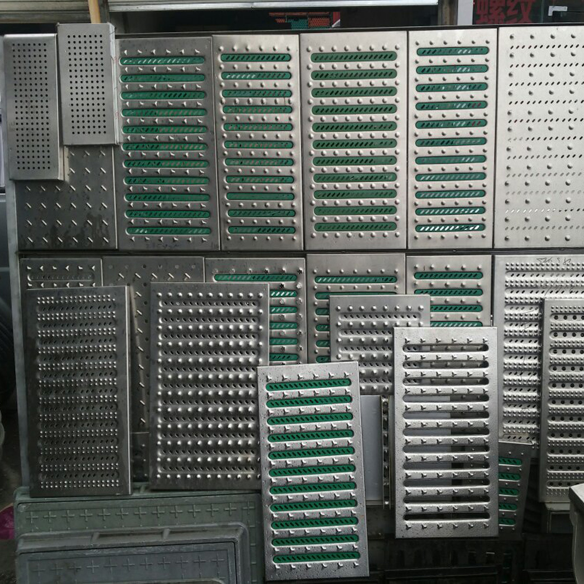 现货201不锈钢厨房排水地沟盖板580*300*25下水道绿条单篦子厂价