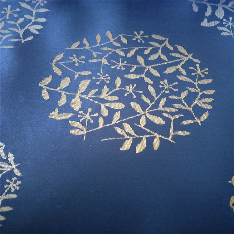 厂家直销酒店桌布台布餐厅椅套面料，色织提花涤纶提花布料