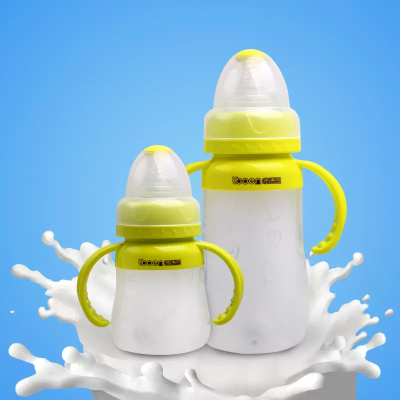 宝宝新生婴儿奶瓶硅胶消毒防胀气保温奶瓶母婴用品奶瓶厂家批发
