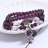 Crystal bracelet with amethyst, fashionable universal jewelry, simple and elegant design, wholesale