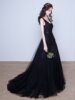 Evening dress bride summer new style host banquet noble and long V elegant toast woman