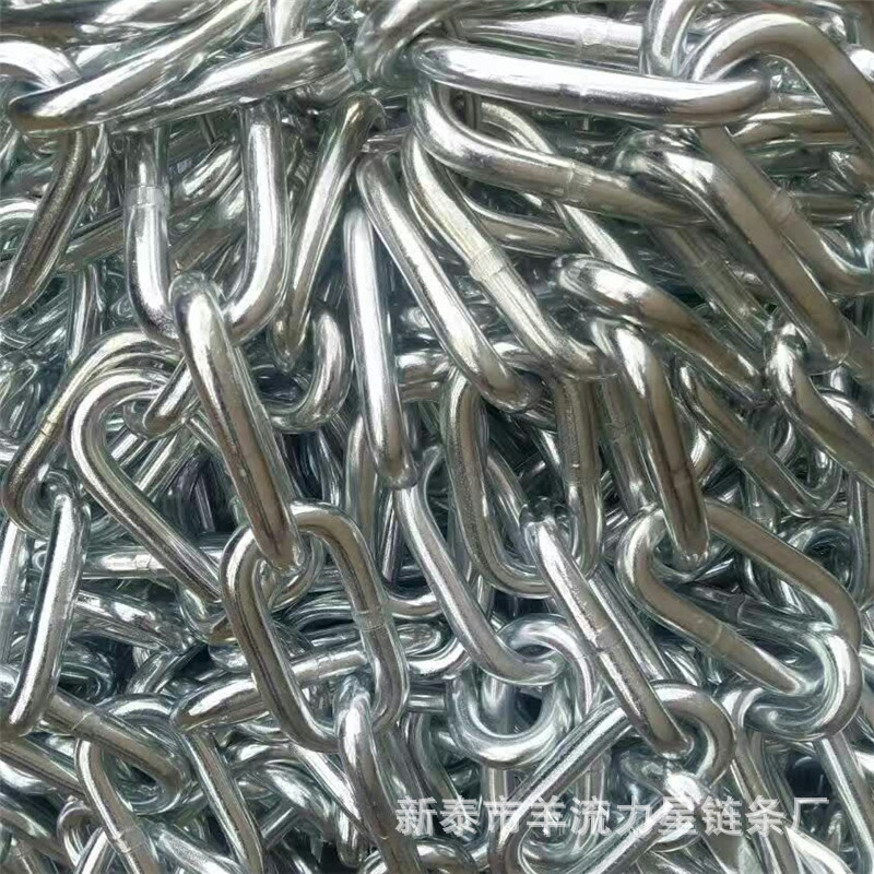 镀锌链条厂家批量供应去毛刺外观光滑镀锌绿化护栏链条
