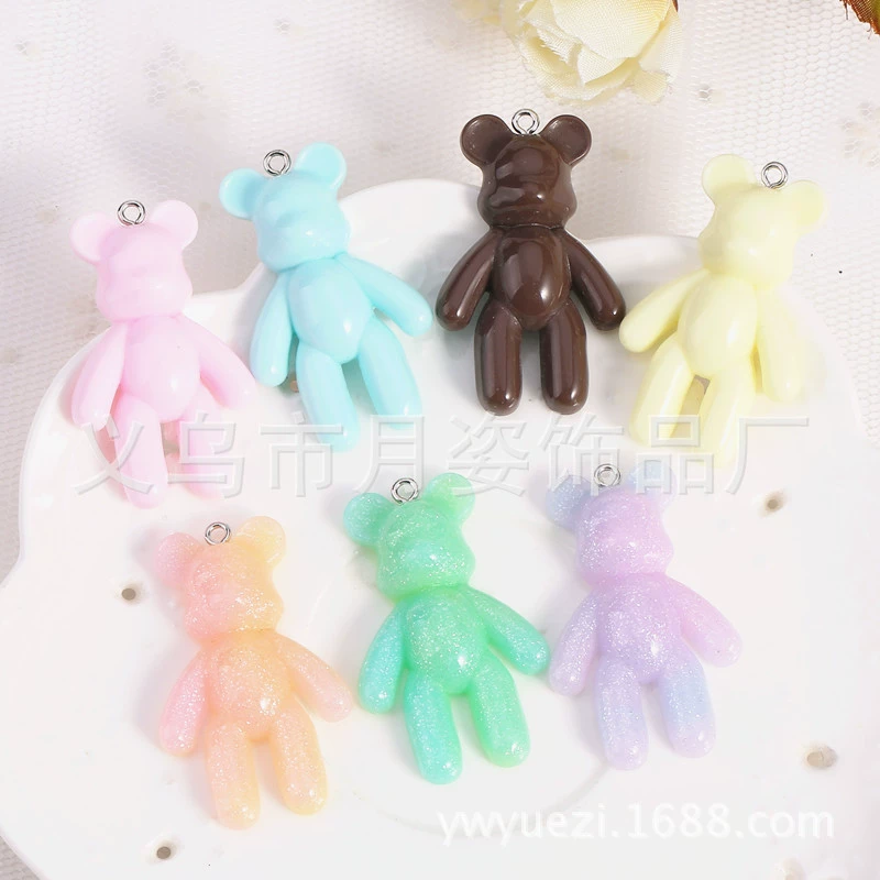 Аксессуары из смолы Гloomy Bear, жестяной медведь, чехол для мобильного телефона, DIY материал