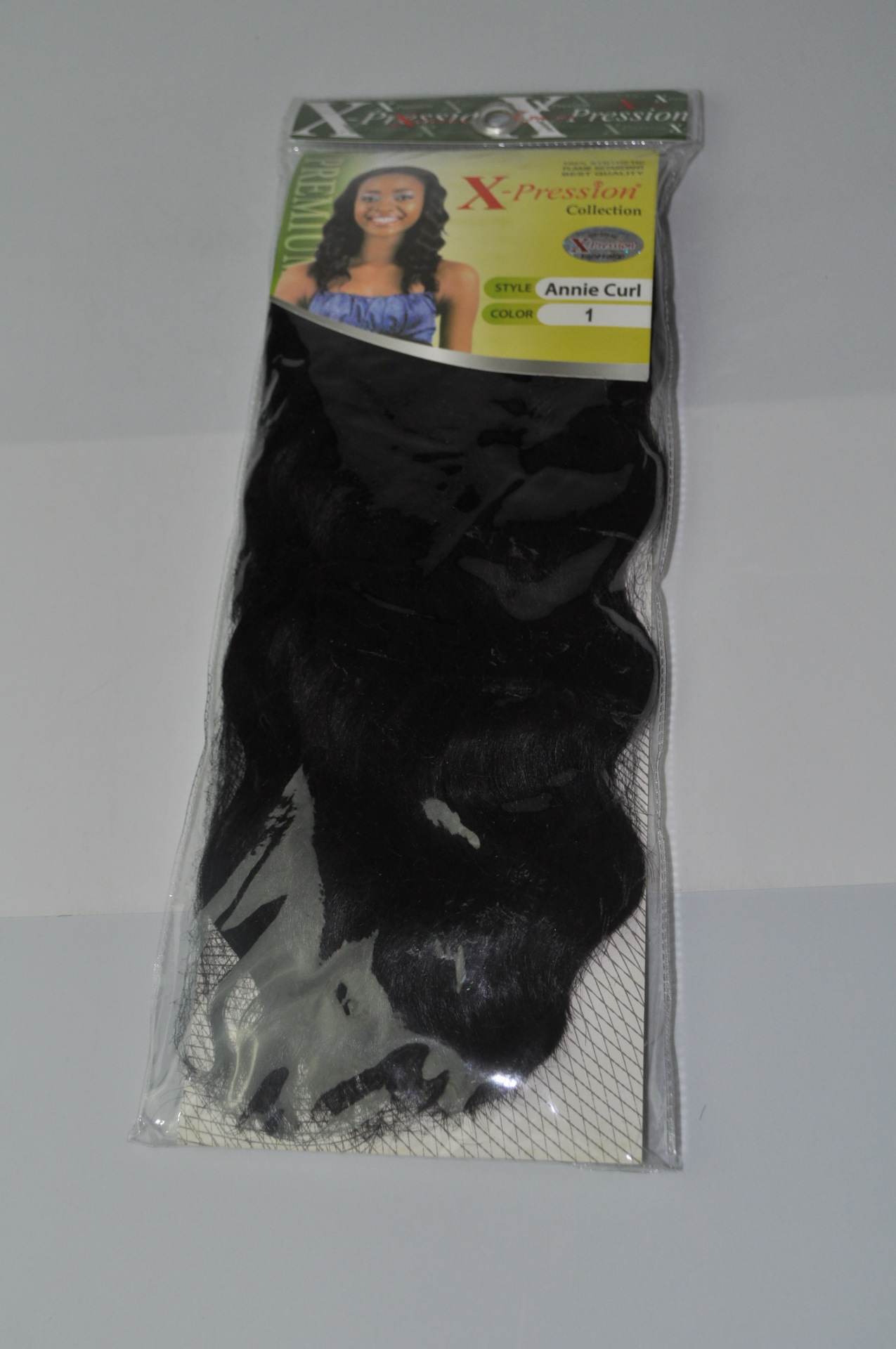 H146 Europa y Estados Unidos cabello largo rizado negro de moda damas sin franges
