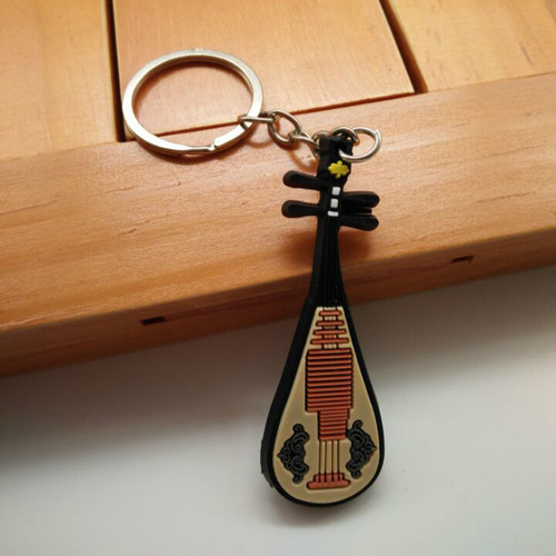 Guzheng key chain Guzheng key chain Mini Guzheng trinket pendant Guzheng nail instrument accessories