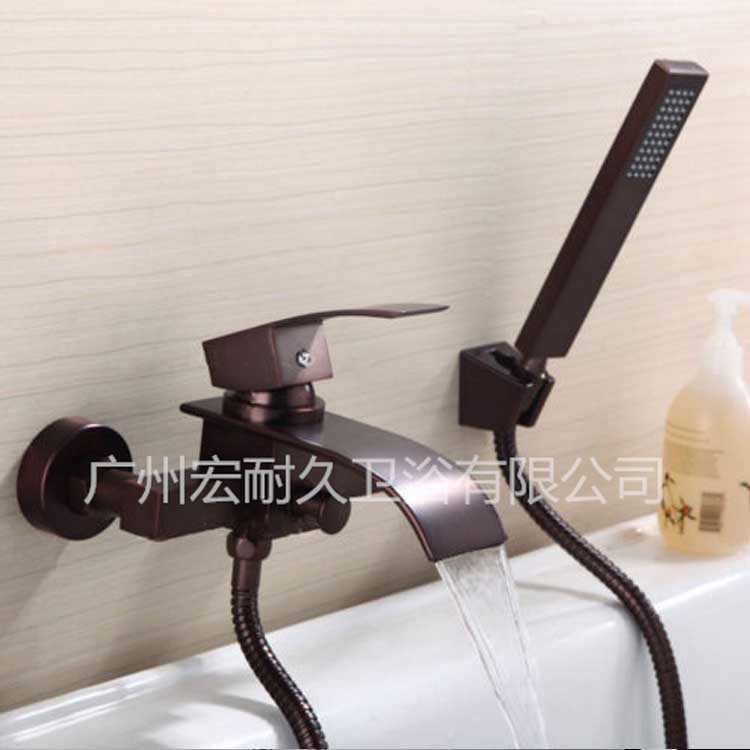 American Amazon ebay Hot Selling ORB Modern Roman Bathtub Waterfall Faucet Shower Hand Shower Set