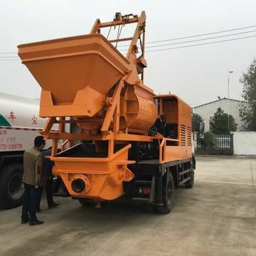 汽车搅拌泵 车载搅拌泵 车载式混凝土搅拌泵一体机 车载泵搅拌机