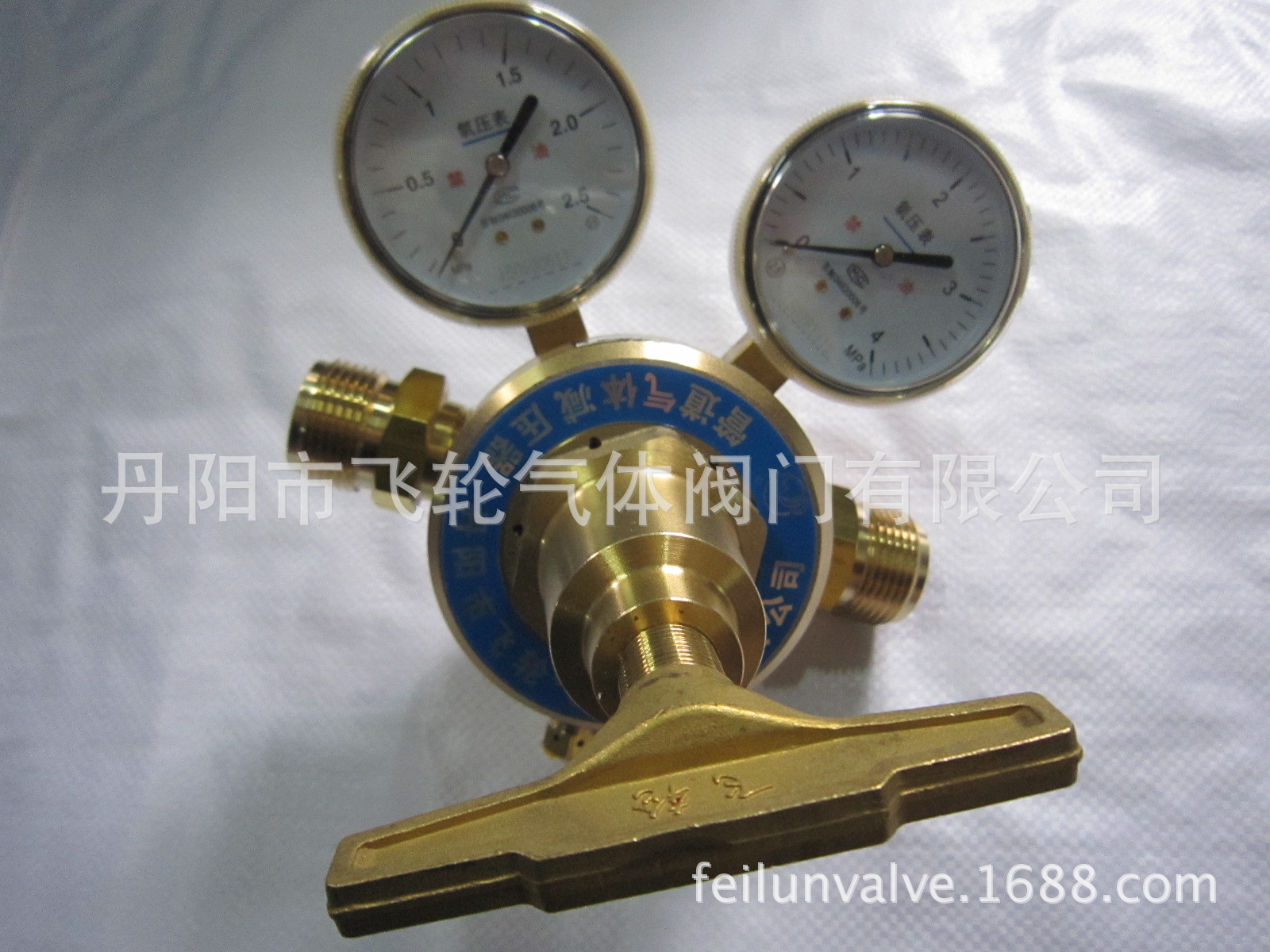 YQJ-12D/DQJ-12D氧气氮气单级双表减压器150m3/h 大流量 丹阳飞轮