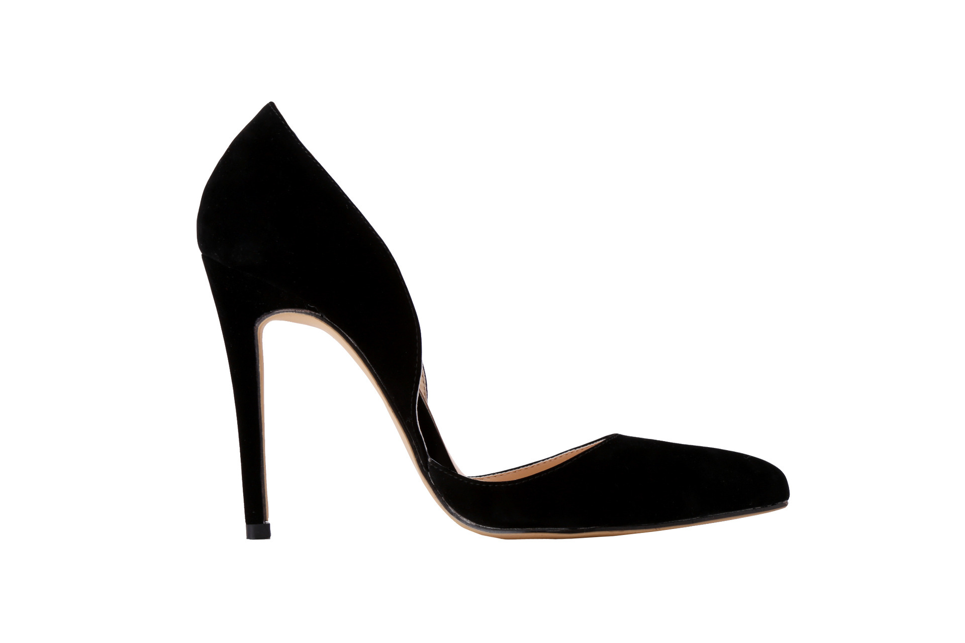 302-36 European and American fashion high heeled shoes, thin shoes, ladies single shoes, new shoes with round tips
