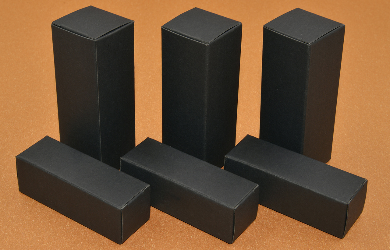 小黑卡纸盒定做精油盒黑卡纸盒黑卡纸盒小黑卡纸盒