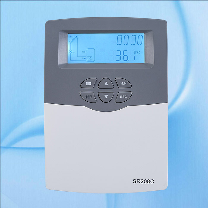 SR208C太陽能熱水器控制器分體式熱水系統用溫差循環Ultisolar