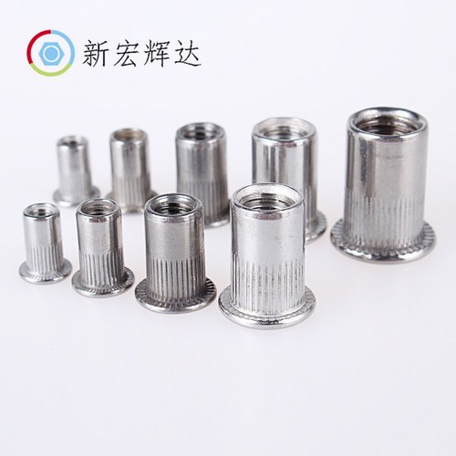 304 stainless steel rivet nut rivet nut flat head vertical stripe rivet nut pull nut M3M4M5M6M8M10M12
