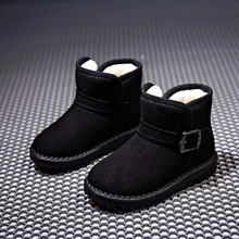 2017回力新款童鞋冬季套口雪地靴学生保暖棉鞋男童女童鞋一件代发