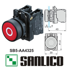 ��Դ����ֹͣ��־���ŵ㶯�Ը�λLA68S SB5 XB5-AA3311��ť����