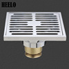 4 -inch square insect -proof anti -cockroach kitchen bathroom bathroom bathroom with refined copper chrome water sealing odor anti -odor floor drain wholesale
