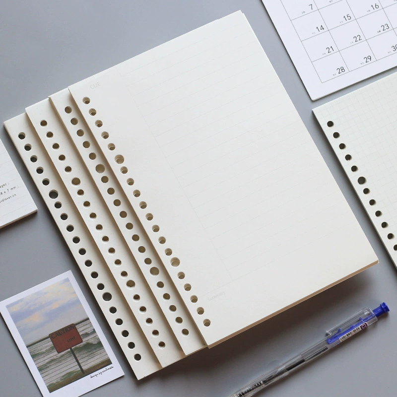 20-hole A5 loose-leaf inner paper core universal standard binder note notebook B526-hole creative stationery