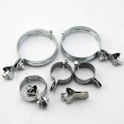 厂家直销 1.5厚 125mm金属通风管道夹镀锌灯笼抱箍吊卡 合页吊卡|ms