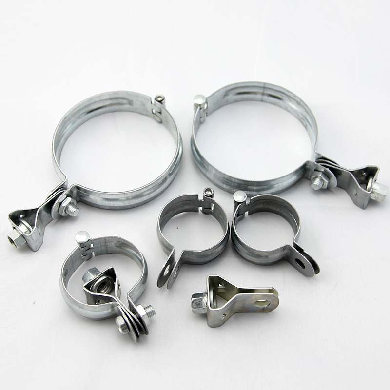 厂家直销 1.5厚 125mm金属通风管道夹镀锌灯笼抱箍吊卡 合页吊卡|ms