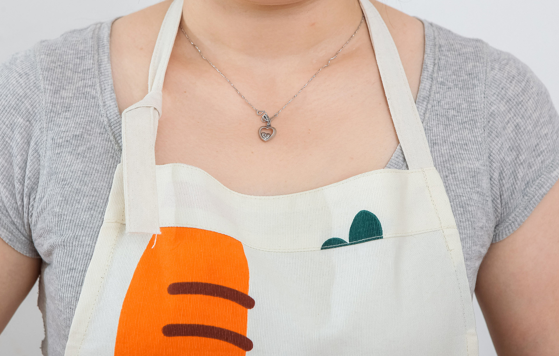 胡萝卜无袖布艺情侣围裙男女时尚厨房做饭烘焙餐厅工作罩衣