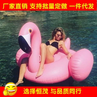 产地货源充气火烈浮排充气小火烈鸟充气火烈鸟婴儿坐圈现货批发