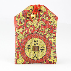 Wholesale lucky charm with openable pouch for peace, featuring Leng Yan Sutra pendant for both men and women, bringing good fortune and protection