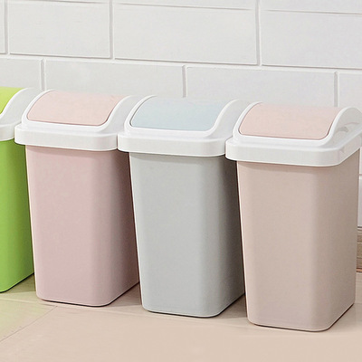 Manufactor Direct selling Large Flip Solid thickening Trash household Plastic 12L wholesale