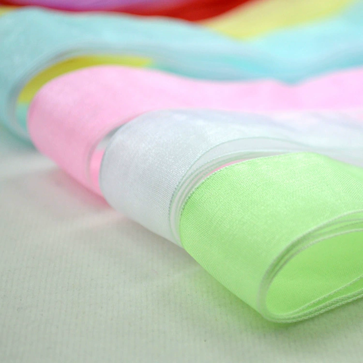 В наличии оптом кружевная шифоновая лента Снежная лента прозрачная лента красочные шнурки 25 мм длиной 90 см настраиваемый 1