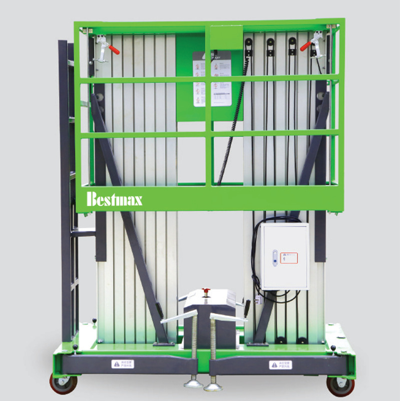 【贝曼精品】四桅高强度铝合金移动升降机 多桅直流升降作业平台