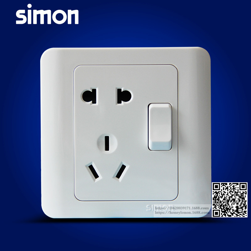 simon/西蒙 C3系列 二三极插座加单极开关C31086B