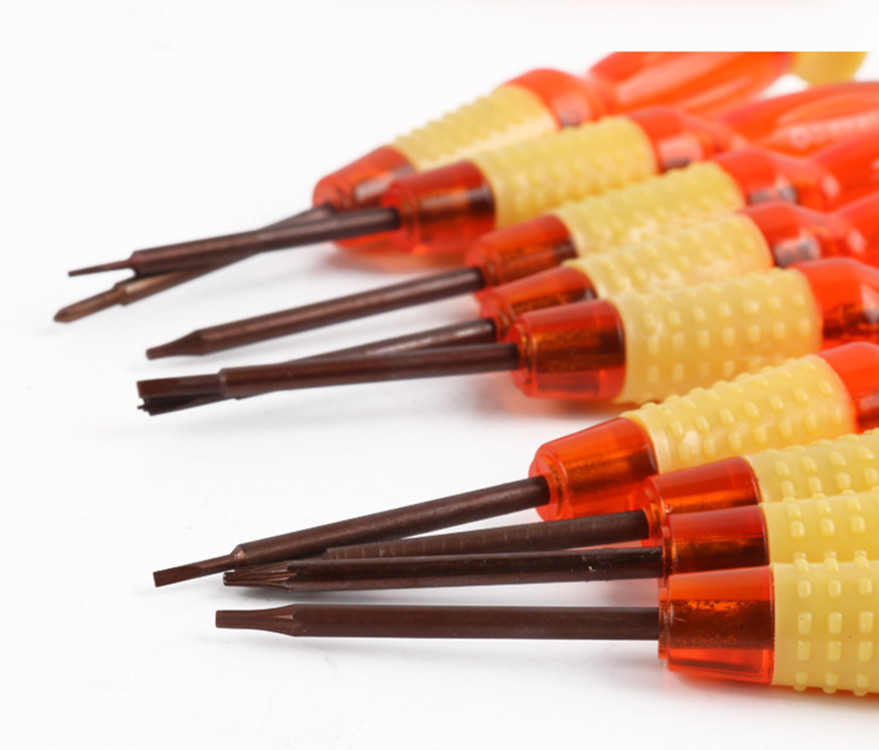 螺丝批带磁十字一字五星六角中板批起子手机维修透明葫芦型螺丝刀