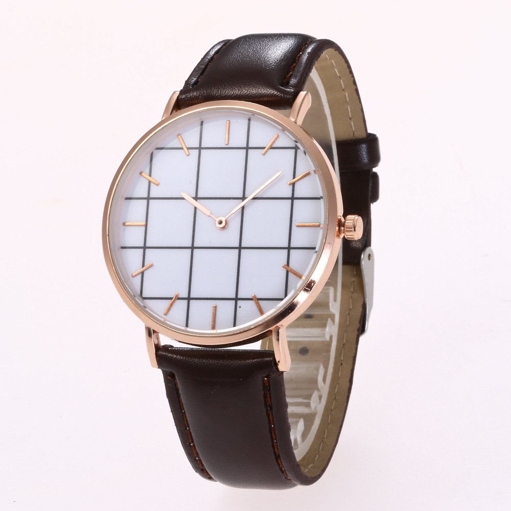 fashion Watch (Silver head brown)NHHK0848-Silver head brown