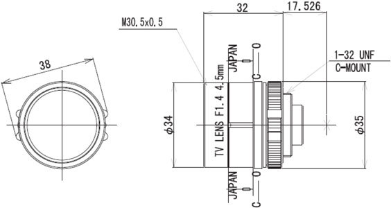 定焦镜头  KOWA 兴和　LM5NCR     