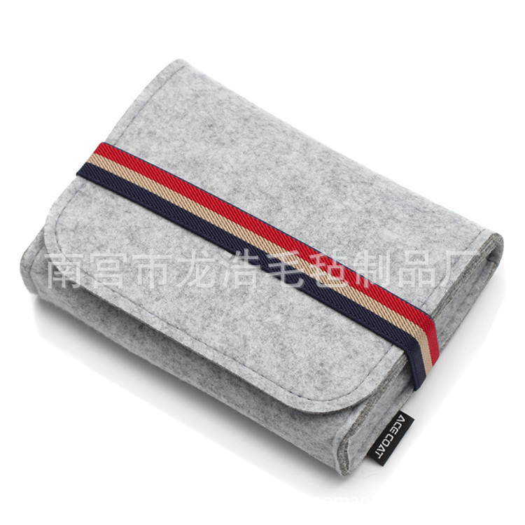 批发新款毛毡电源包 充电器移动电源包毛毡 手机数码收纳包