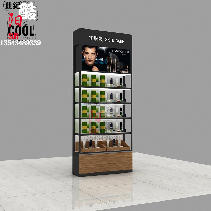 化妆品展柜 化妆品柜台  护肤柜 洗护柜  高柜 背柜 展示