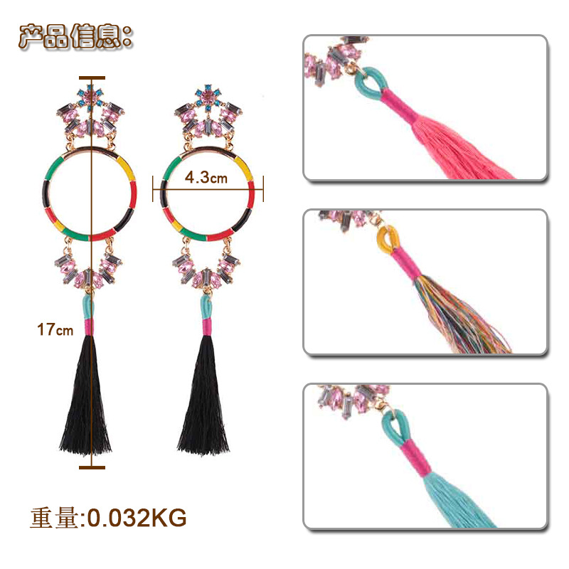 Occident and the United States alloy hand made earring (color)NHJQ9298-color