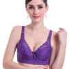 Supporting sexy comfortable wireless bra, plus size