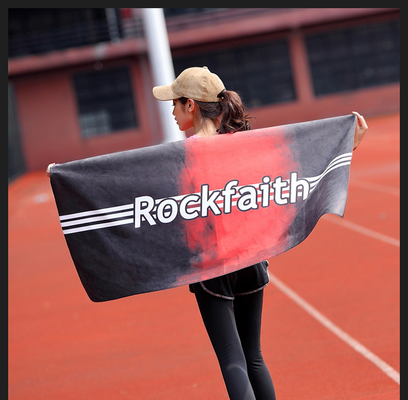621Boogaa Trendy Brand Running, Swimming, Fitness Sports Towel, Spa Beach Towel, Bath Towel, Breathable, Quick-Drying, Trendy