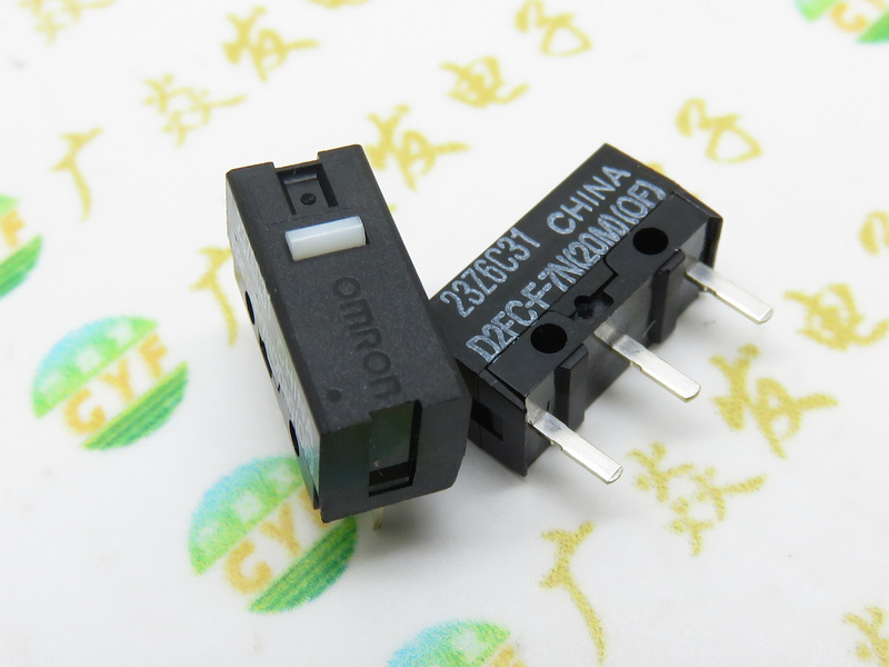 Original Omron Micro Switch D2FC-F-7N(20m)(OF) Logitech Microsoft Mouse Button 3 Pins