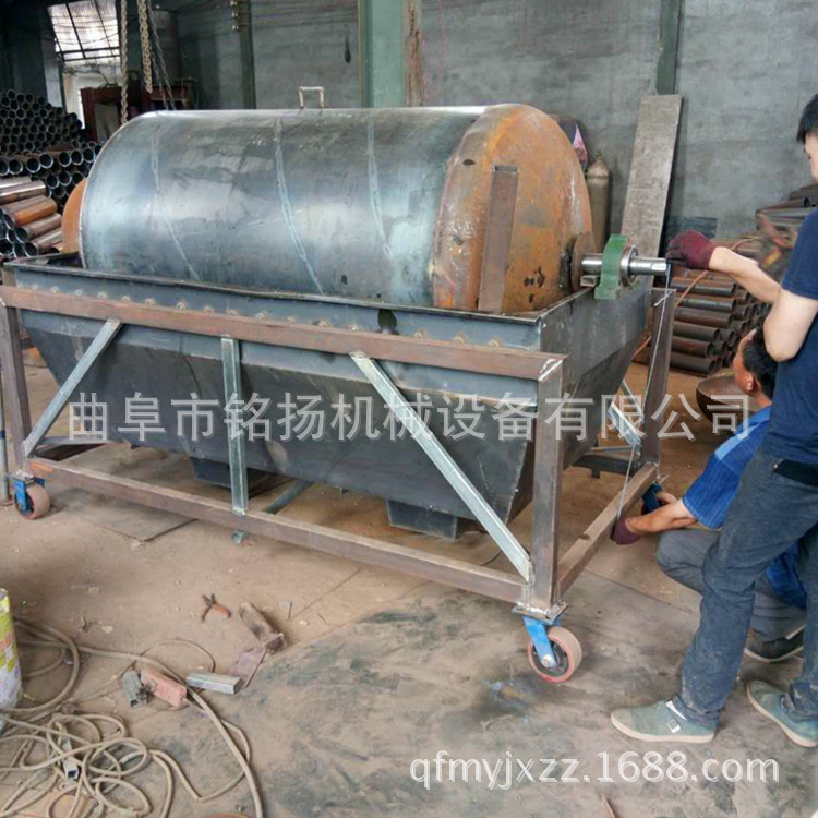 连续式滚筒炒锅池州封闭式滚筒花生瓜子炒货机