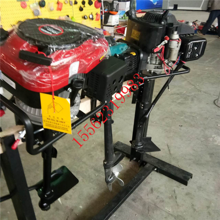 风冷发动机船用推进器 汽油马达舷外机 船尾发动机图片