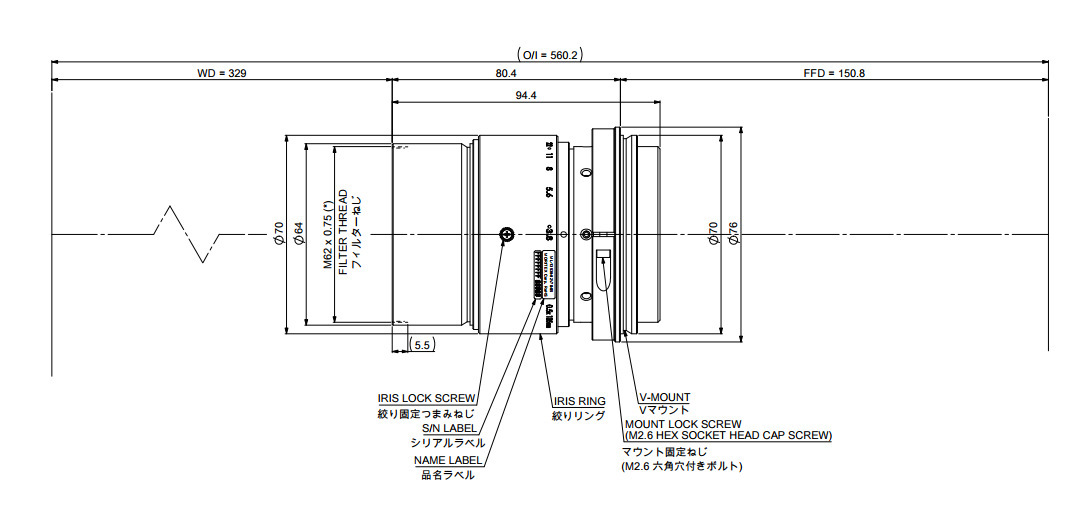 日本Moritex茉丽特工业镜头 FA线扫镜头 ML-13538-82V70-05镜头