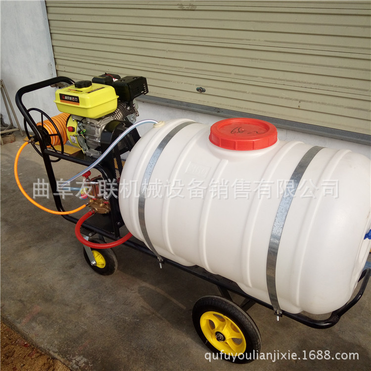 高压果园树林打药机 射程远高树林打药机 拉管手推高压喷雾器 61