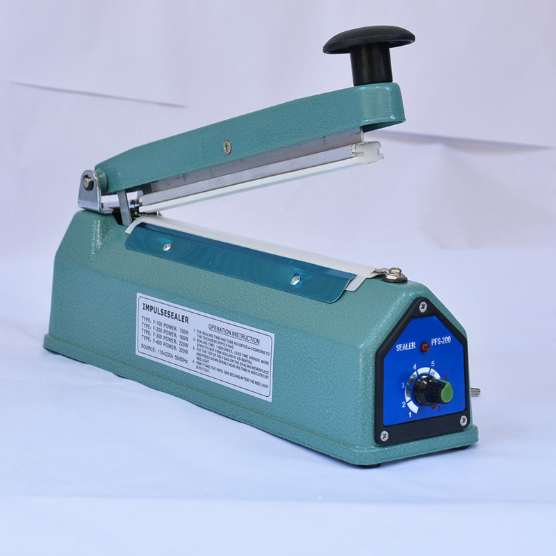 绿蜻蜓200型3MM铁壳手压式封口机 封切机纯铜变压器送发热丝包邮|ru