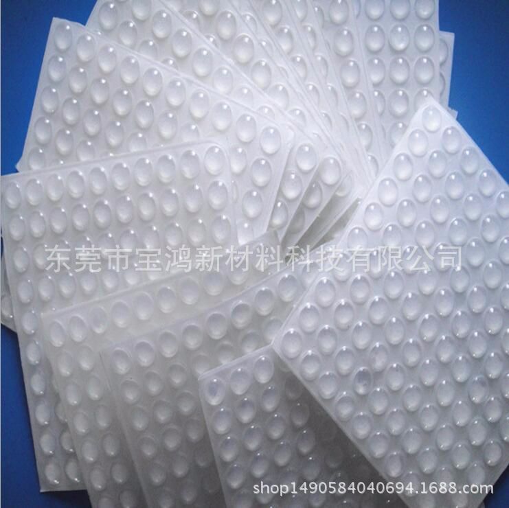 3/M透明硅胶垫防滑硅胶脚垫自粘高透明胶垫防撞半球形玻璃胶垫