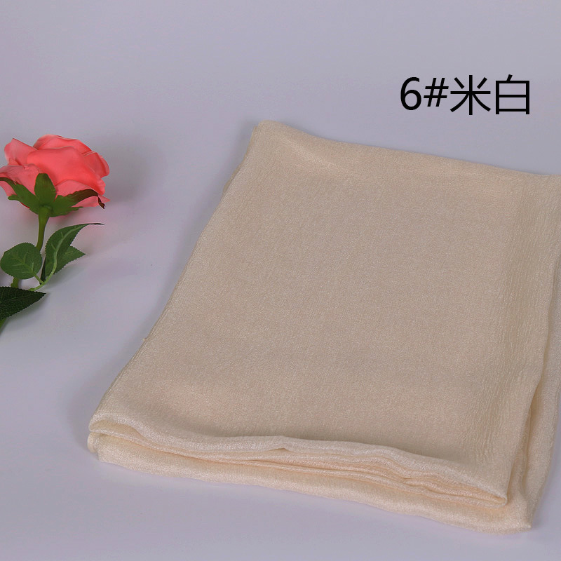 #6米白 (1) -棉麻围巾批发 披肩头巾多用途
