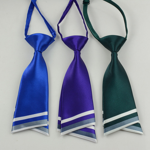 Korean double-layer knife-shaped tie waitress small suit accessories team square sailor dance small tie wholesale
